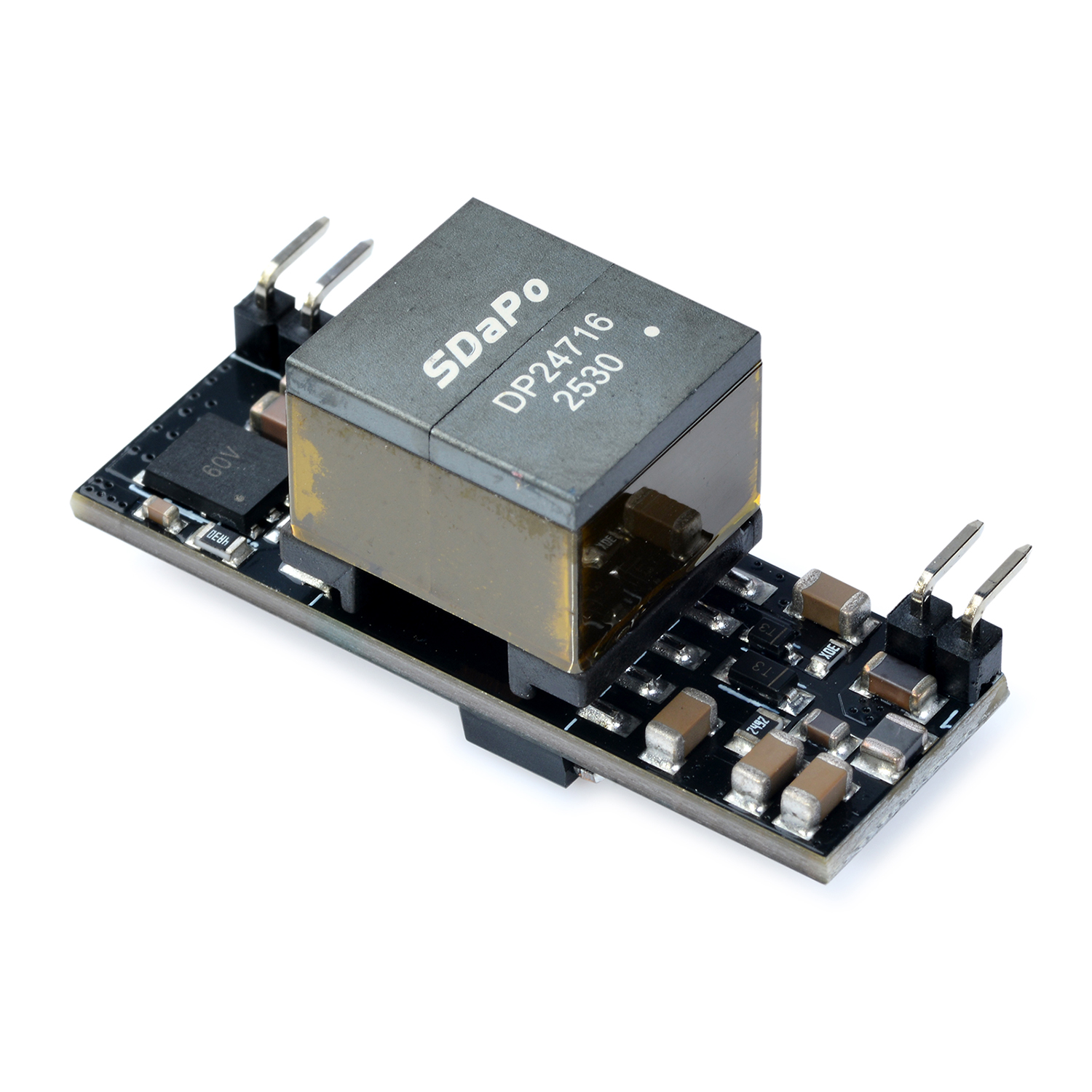 DP1440 5V4A 12V2A POE模块PD模块 插针式 标准48V 小体积 12V2A PoE模组