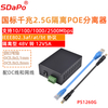 PS1260G 12V5A 60W 千兆2.5G POE分离器 铁壳 隔离型 IEEE802.3bt协议 PoE分线器 SDAPO达普