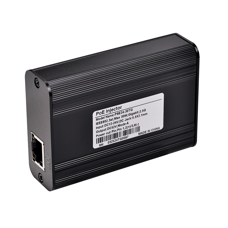 PSE24-30TG直流电DC输入12V至30V国标AT协议30W千兆升压PoE供电器