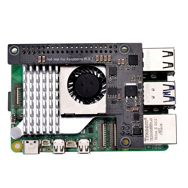  Raspberry Pi5 树莓派5PoE扩展板工业级耐温模块5V4.5A隔离型模组