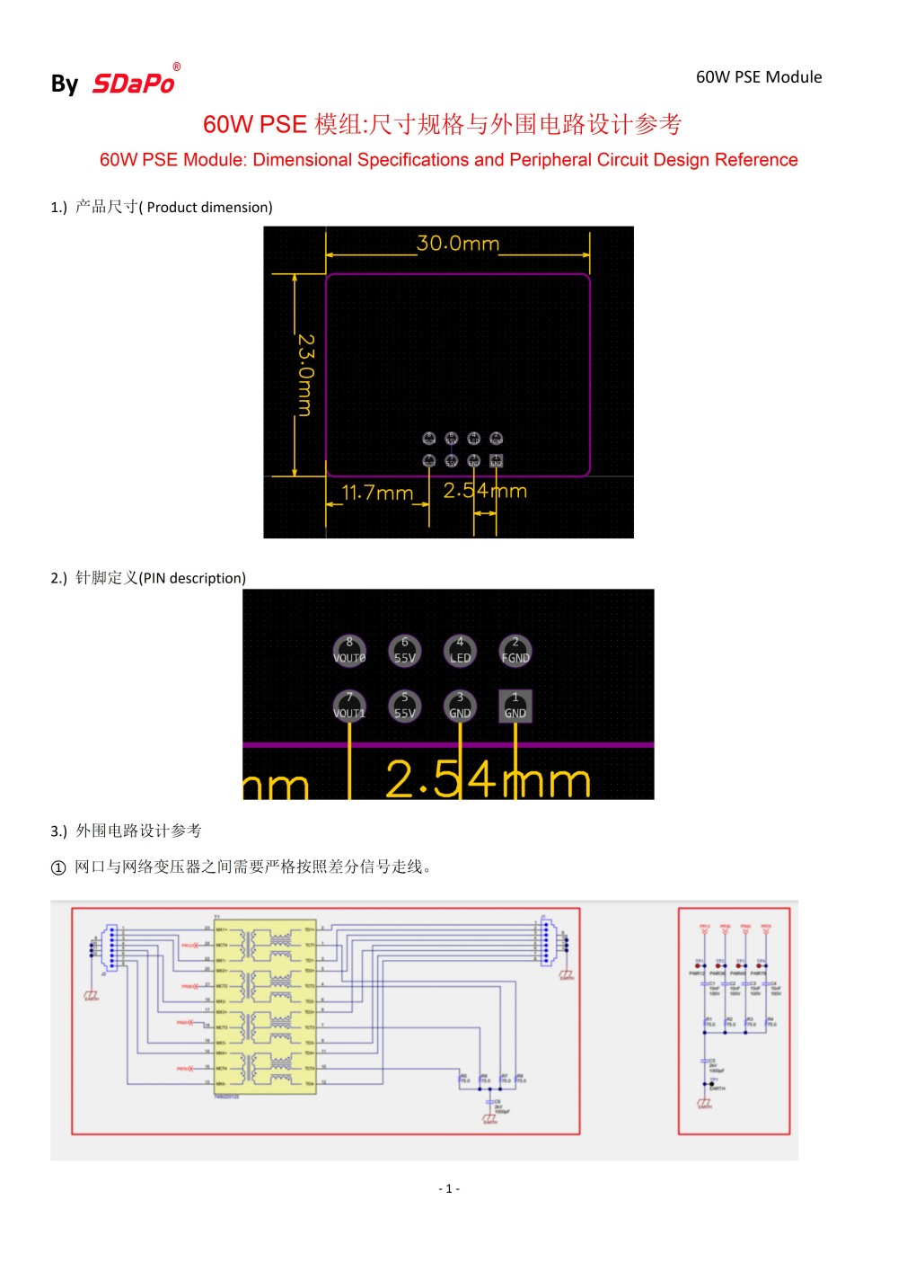 60W PSE Module 1